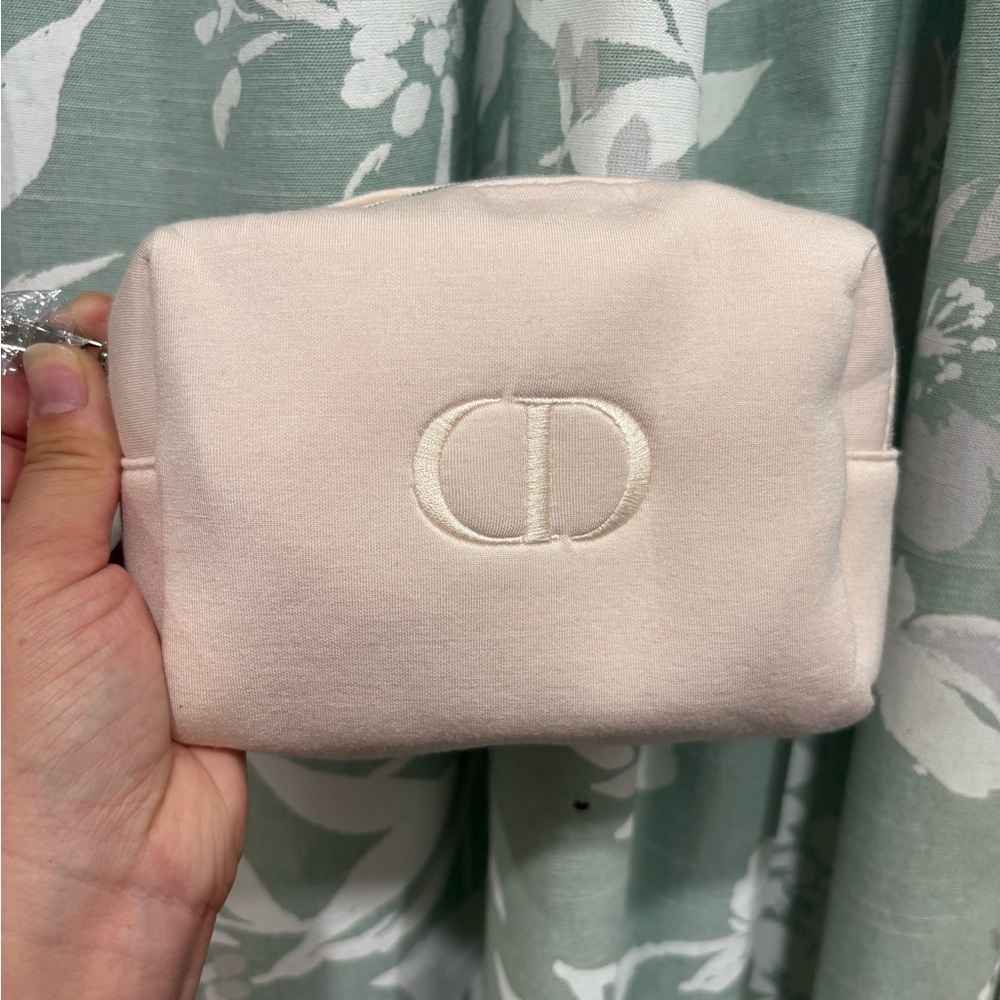 Dior Cream Cosmetic Bag